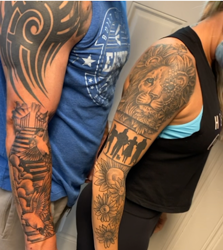 Work by Tat Jones Ruthless Tattoos L.L.C.