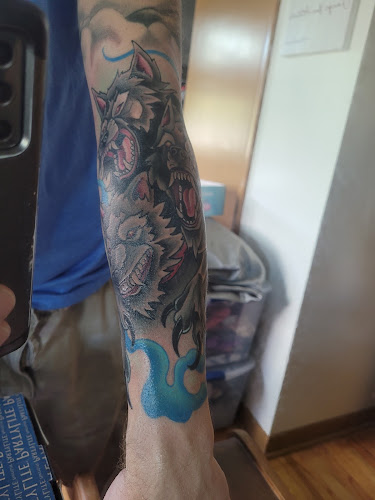 Work by Black Dahlia Tattoo