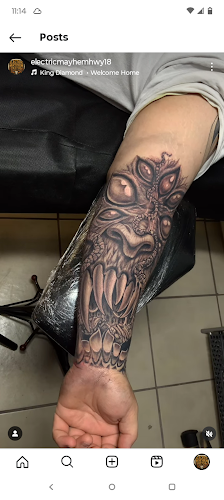 Work by Electric Mayhem Tattoo & Body Piercing