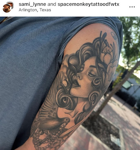 Work by Space Monkey Tattoo