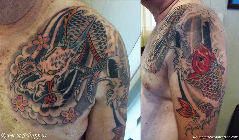 Work by Pure Steam Tattoo