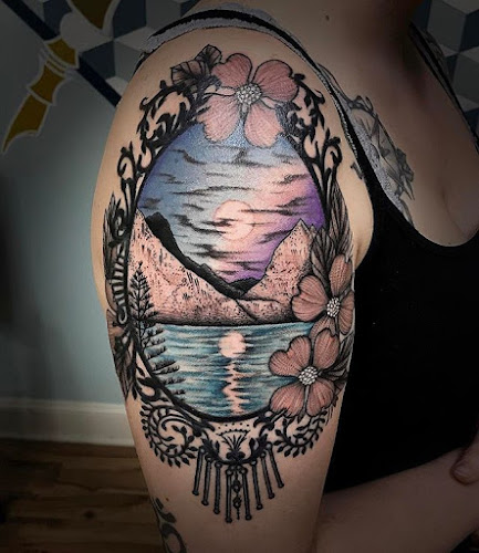 Work by Thistle and Pearl Tattoo