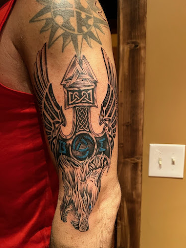 Work by The Proper Bully Tattoo Society