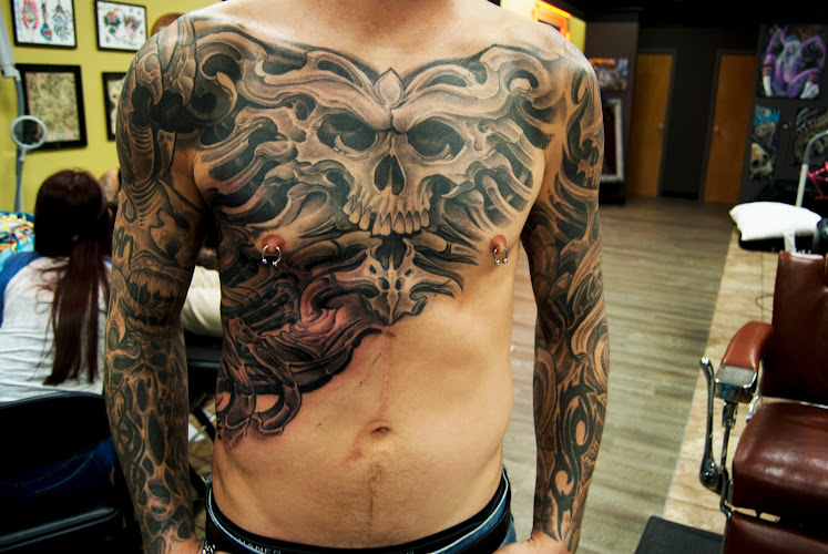 Work by Black Star Tattoo