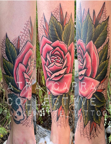 Work by atra capra tattoo collective
