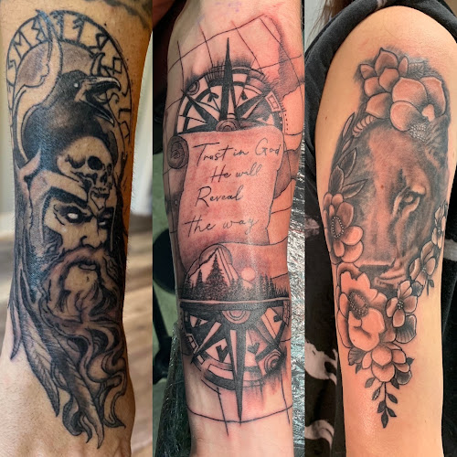 Work by Born Again Tattoos and Piercings