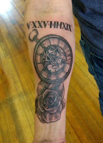 Work by Carl Hesse's World Famous Tattoos
