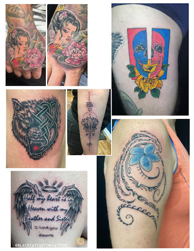 Work by Black Cat Custom Tattoo