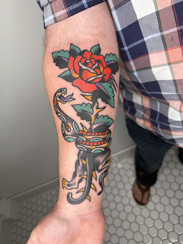 Work by Twin Suns Tattoo