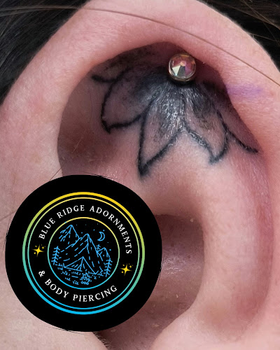 Work by Blue Ridge Adornments and Body Piercing