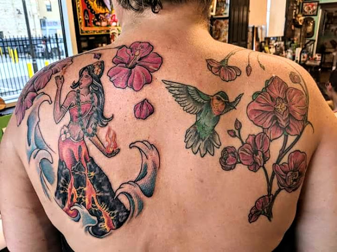 Work by Heebee Jeebees Tattoos