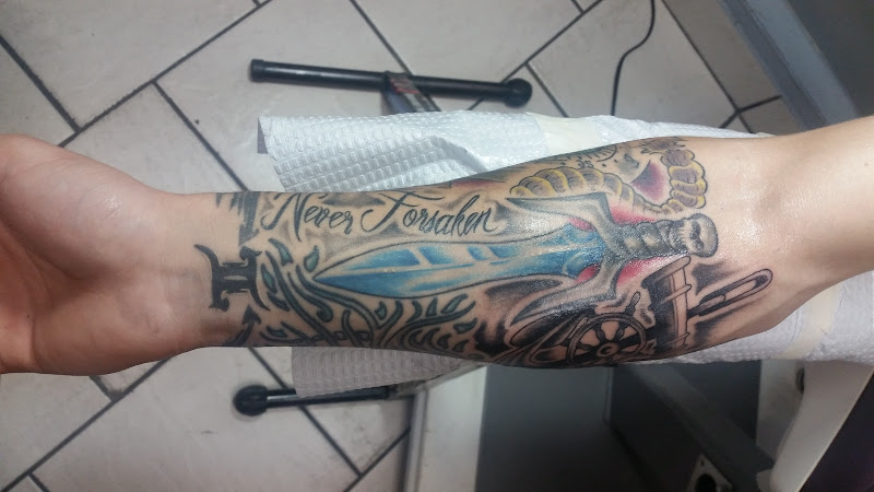 Work by Sinister Tattoos