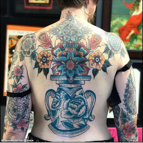 Work by Sacred Hand Tattoo Society