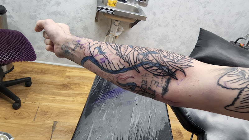 Work by In the Skin studios of Tattooing