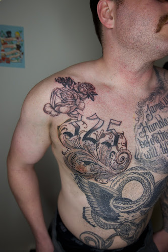 Work by Bat & Cave Tattoo