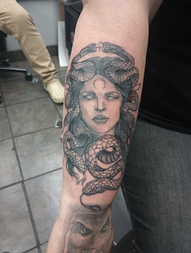Work by Sabotage Tattoos - Santos East LA
