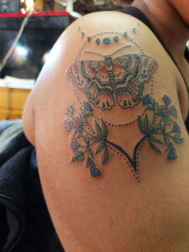 Work by Plaid Cat Tattoos