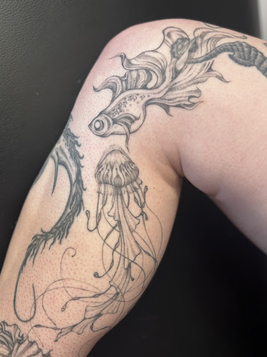 Work by Ellie and Her Ink Machine