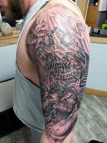 Work by Acid Works Tattoos No Piercings