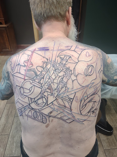 Work by American Crow Tattoo