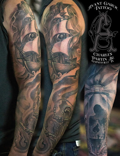 Work by Avant Garde Tattoo:NO WALK INS/NO PIERCINGS/BOOKS FULL