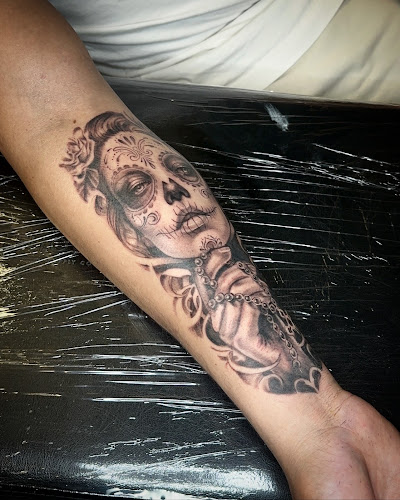 Work by Golden Tiger Tattoo Los Angeles