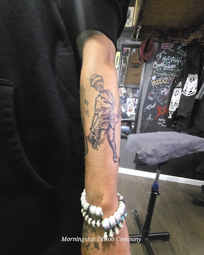 Work by Morningstar tattoo company