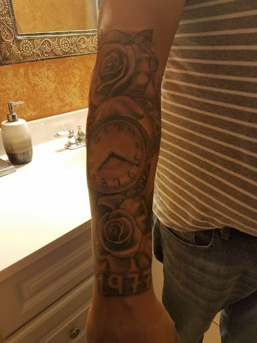 Work by Calaveras Tattoo