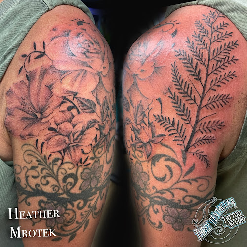 Work by Three Tentacles Tattoo Studio