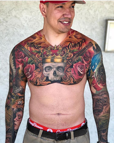 Work by Golden Rooster Tattoo Parlor