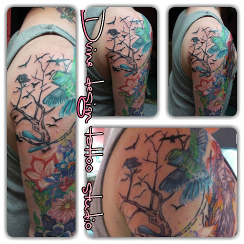Work by Dvine Design Custom Tattoo