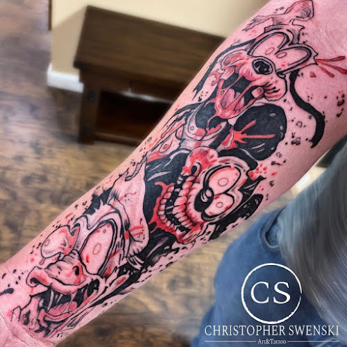 Work by Forbidden Tattoo and Piercing