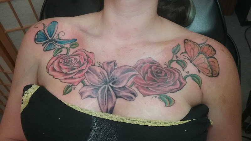 Work by Ol' Skool Tattoo