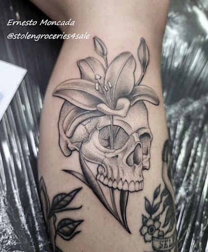 Work by Stolen Rose Tattoo