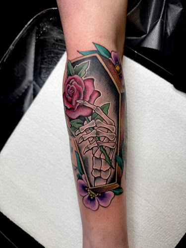 Work by Lucky Cat Tattoo Vegas