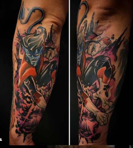 Work by Mad Monk Tattoo