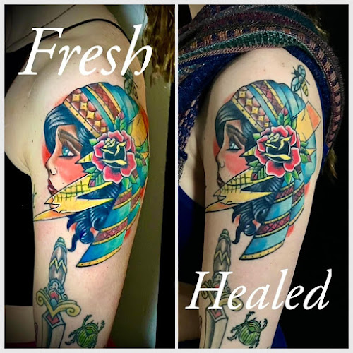 Work by Kings and myths tattoos