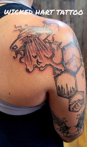 Work by Wicked Hart Tattoo
