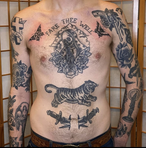 Work by Goldenrod Tattoo
