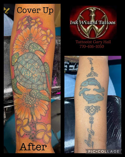 Work by Ink Wizard Tattoos, Inc.