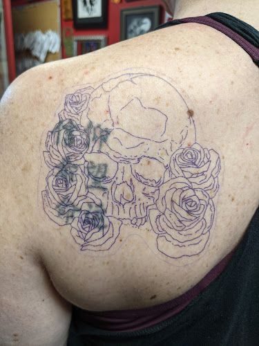 Work by Hot Rod Tattooing