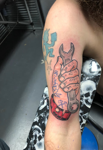 Work by Goodfellaz ink Mayfield