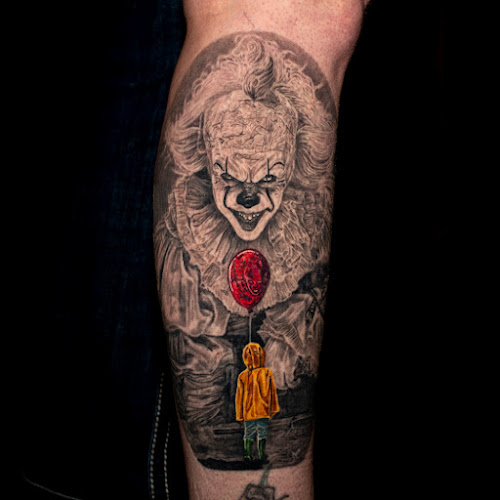 Work by Sean Grimes' Wild West Tattoo Saloon