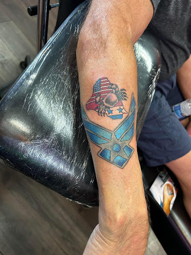 Work by Bad Habits Tattoo Parlor
