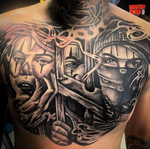 Work by La familia ink tattoos
