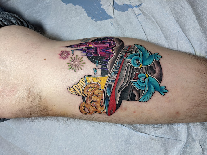 Work by The Golden Owl Tattoo & Gallery