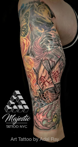 Work by Majestic Tattoo NYC- Adal Ray Arts