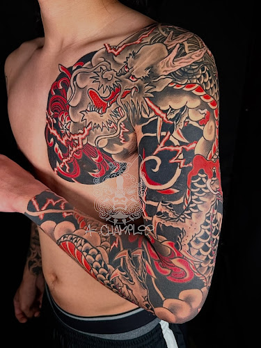Work by AK Champloo Tattoo