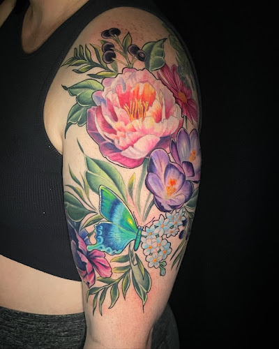 Work by Heart in Hand Tattoo