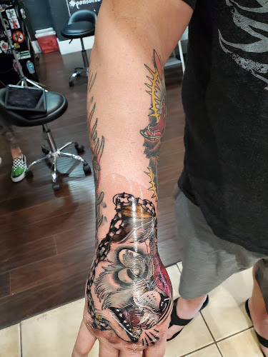 Work by Hearts and Hands Tattoo and Piercing